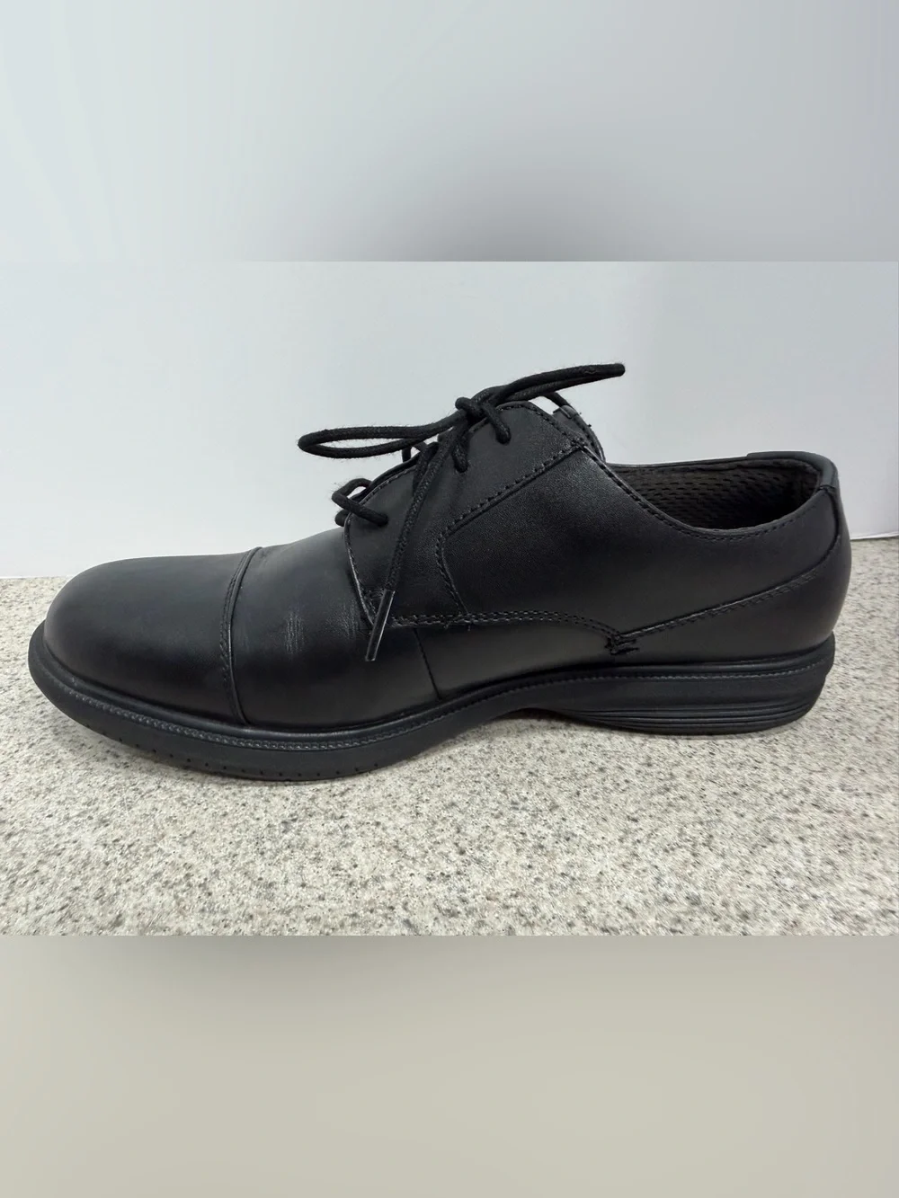 NUNN BUSH Comfort Gel Leather Oxford Walking Shoes - Men's Size 8.5 - Black